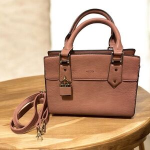 Aldo Dusty Rose Pink Women's Handbag Shoulder/Crossbody Faux Leather